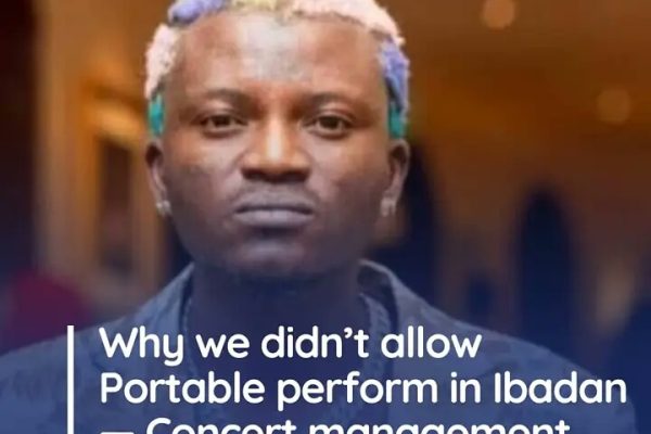 Reason Portable wasn’t allowed to perform in Ibadan revealed